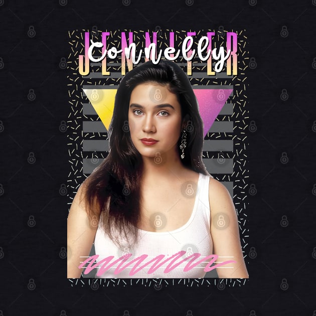 Jennifer Connelly Aesthetic 80s Fan Art by Madesu Art